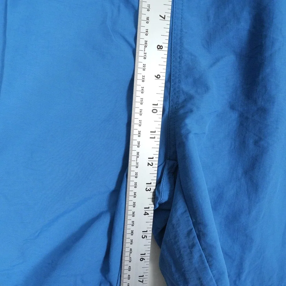 Eddie Bauer Swim Trunk Shorts Men's 2XL XXL Blue Travex Drawstring‎ Zip Pocket